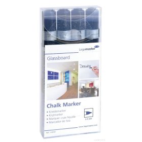   Marker Legamaster pentru table din sticlă (4 buc/set, în mai multe culori)