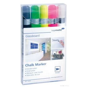 Marker Legamaster pentru table din sticlă, 5 culori