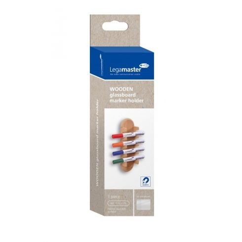 Suport din lemn de markere pentru tablă de sticlă (magnetic)