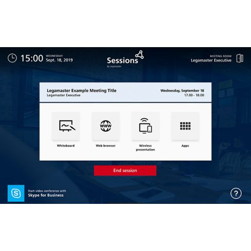 Licență software Legamaster Sessions - Licență completă perpetuă (cu 3 ani de suport software)