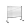 Panou alb separator de masă ECONOMY 65x80 cm, transparent (3 mm)