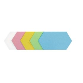   Carduri hexagonale de moderare, 5 culori, 16,5x29,5 cm, 100 buc.
