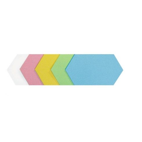 Carduri hexagonale de moderare, 5 culori, 16,5x29,5 cm, 100 buc.