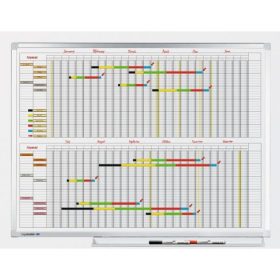   Planificator anual Legamaster PROFESSIONAL (2x6 luni), 90x120 cm