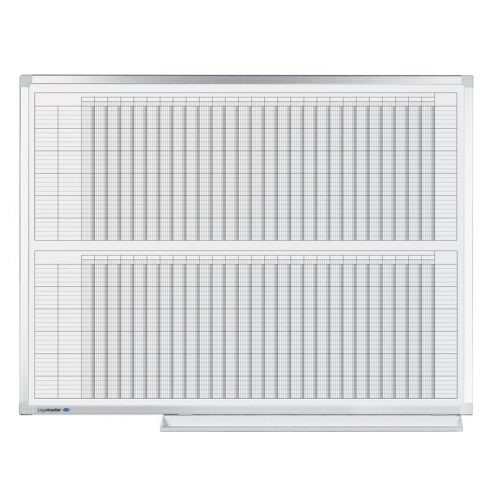 Planificator anual Legamaster PROFESSIONAL (2x6 luni), 90x120 cm