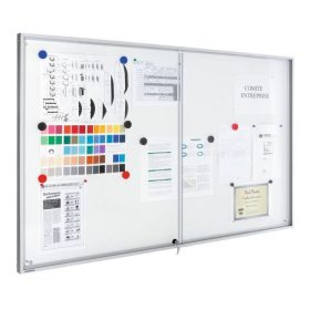   Vitrină de interior și tablă albă (cu ușă glisantă) LEGAMASTER PREMIUM (în mai multe dimensiuni)