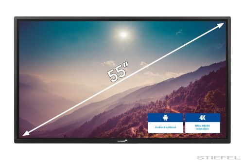 Afișaj LCD interactiv Legamaster (ecran electronic) 55” ETX-5520 UHD negru