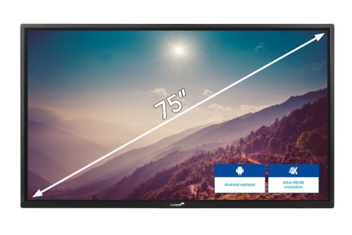 LCD interactiv (E-Screen) Legamaster 75" ETX-7520 UHD, negru